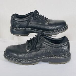 Timberland Shoes Mens 9.5 Madison Summit Oxford Black Leather Loafer 29512